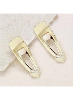 Ettika Gold Tone Plated Hair Clips For Women Hair Accessory Double Love Clip Set Of 2 In Gold Tone Large Hair Clip Set  - Image 3