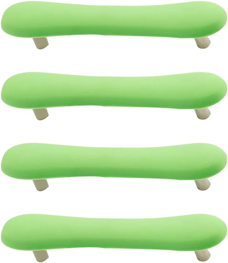 Skyscraper Soft Rubber 96mm Knobs for Kids Girls Boys Cabinet Handle pulls Drawer Knobs for Kids Room Cabinets Closets Toy Organizer Box Bookcase 4pcs/Set (Green) - Image 1