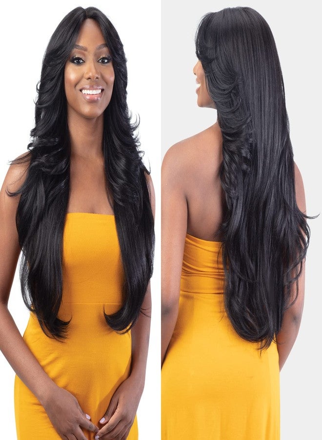 FREE TRESS Equal Curtain Bangs HD Lace Front Wig Bombshell (1) - Image 3