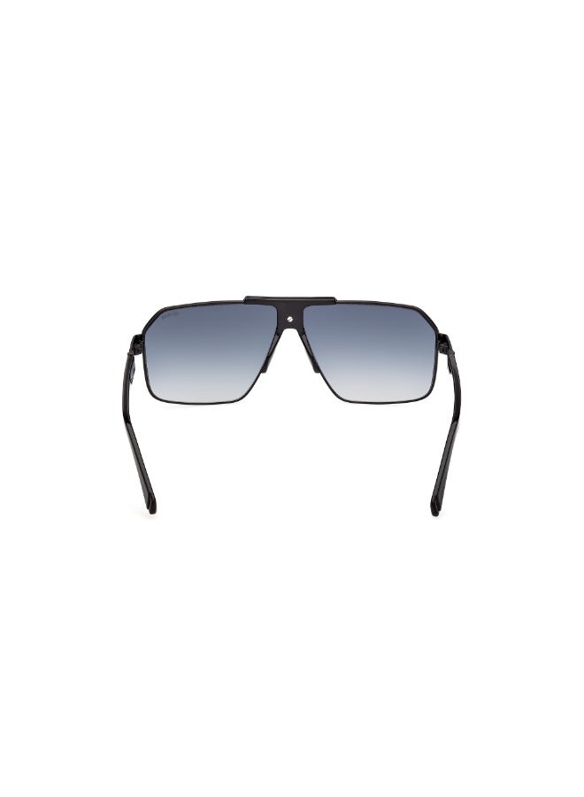 GUESS نظارات شمسية معدنية من غس بحماية من الأشعة فوق البنفسجية كاملة الإطار GU0030401W63 - Image 4