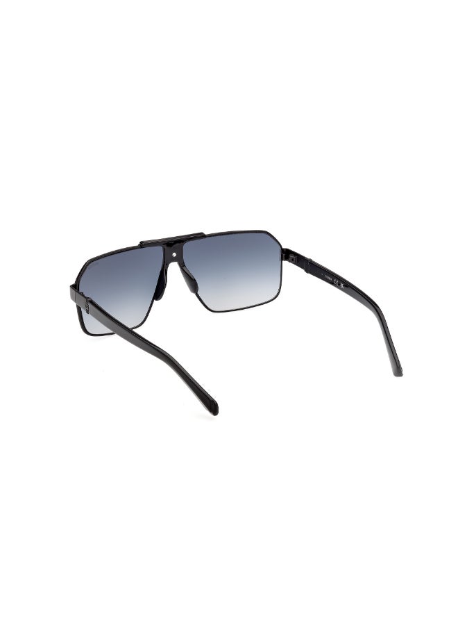 GUESS نظارات شمسية معدنية من غس بحماية من الأشعة فوق البنفسجية كاملة الإطار GU0030401W63 - Image 3