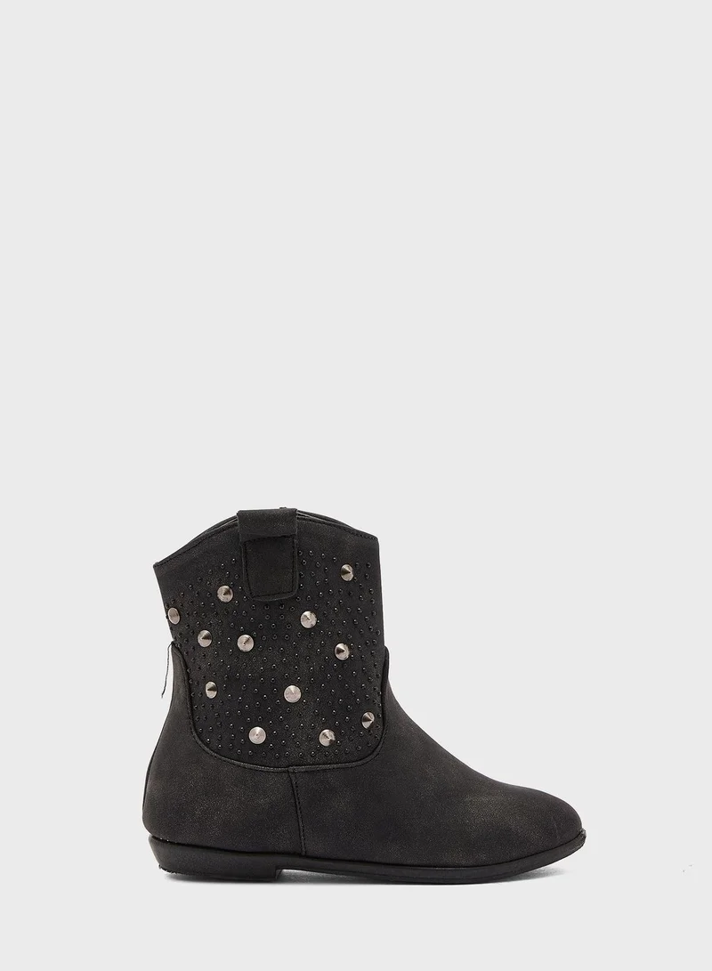 Pinata Studded Flat Boot