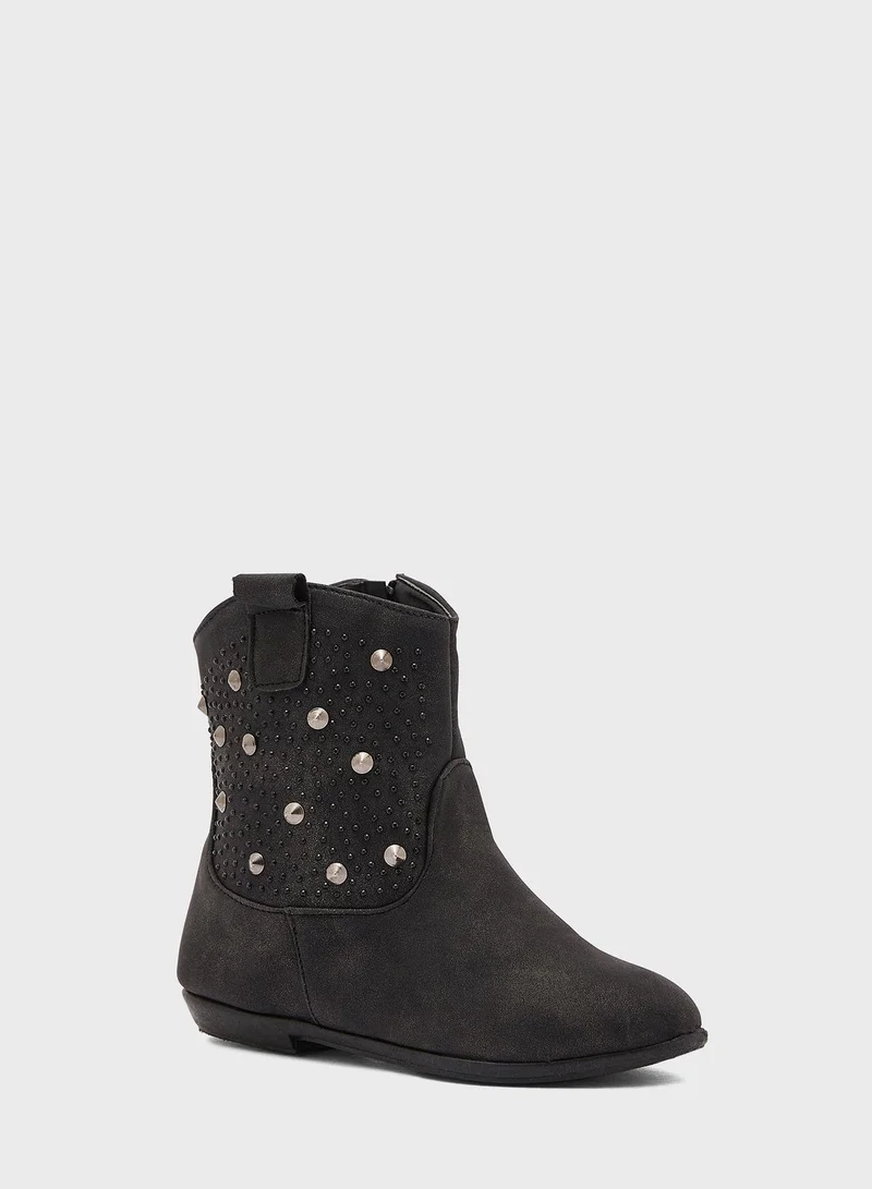 Pinata Studded Flat Boot