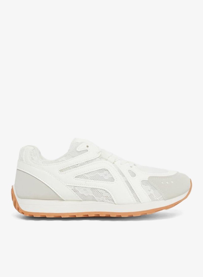 Styli Color Block Lace-Up Sneakers - Image 1