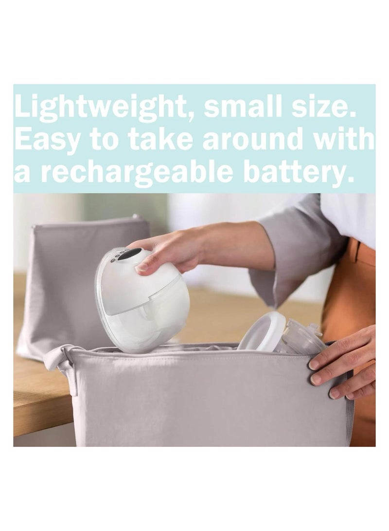 Wearable Hands-Free Breast Pump, Portable with Low Noise, 3 Modes, 9 Levels, Smart Display, and 24mm Shield (Includes 17/19/21mm Flanges - Image 4