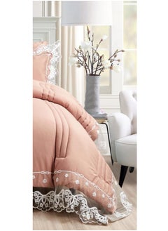 A double and a half bed sheet with a lace design to add beauty and elegance to your room decor, 5 pieces, quilt size 170*220 cm - pzsku/Z86AC1603FA6D5438AF2FZ/45/_/1738950374/8dbef82f-72ed-4dcb-9a5e-f557824b546c