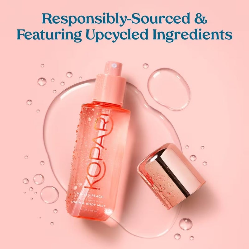 Kopari Hair & Body Mist Malibu Peach, Long-Lasting Playful Vibrant Tropical Scent, Warm Floral Fragrance, Blend of Peach with a Kiss of Jasmine, 4 oz - Image 4