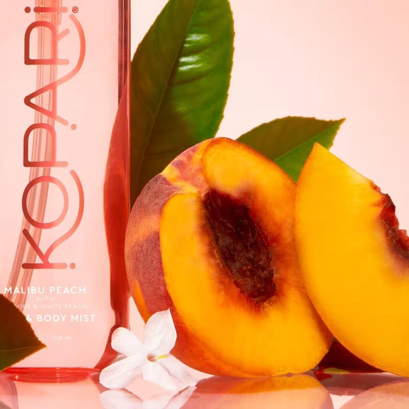 Kopari Hair & Body Mist Malibu Peach, Long-Lasting Playful Vibrant Tropical Scent, Warm Floral Fragrance, Blend of Peach with a Kiss of Jasmine, 4 oz - Image 5