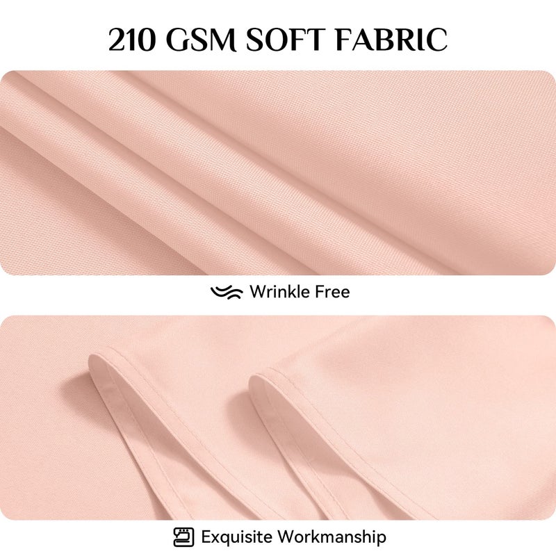 Softalker Rectangle Tablecloth  Waterproof & Stain Resistant Table Cloths Wrinkle Free Fabric Washable 210GSM Polyester Table Cover for Spring/Party/Outdoor - 52 x 70 inch Pink - Image 4