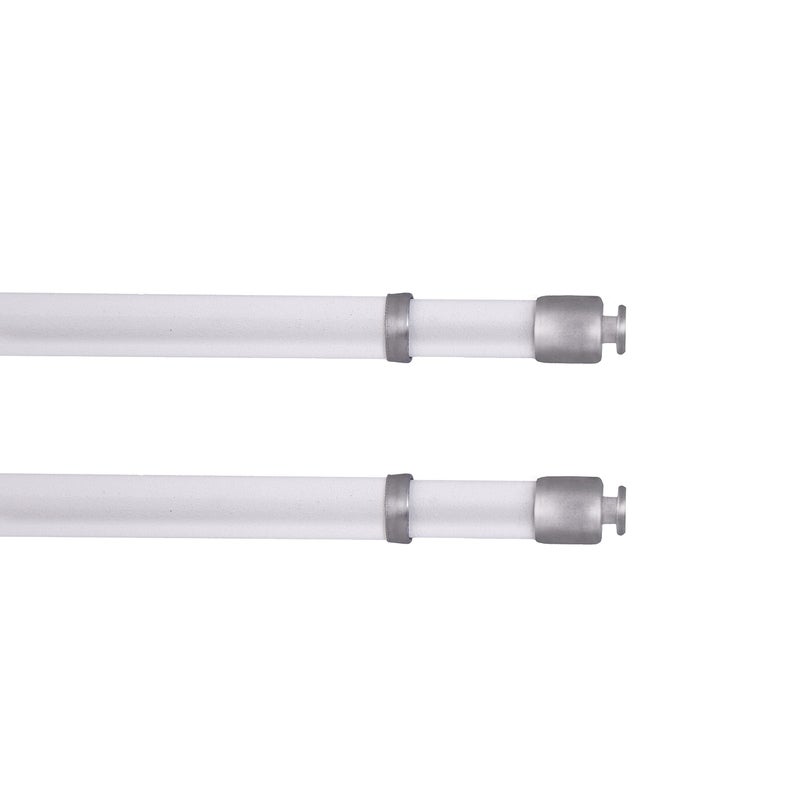 Interior Living 1628 in Adjustable Petite Round Sash Rod 2Pack 716 in Diameter White