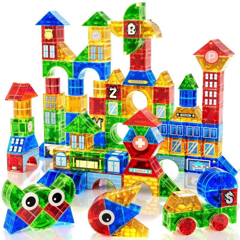 KIZONLY Magnet Toy for Toddlers 35 115 Pieces Magnet Building Toys for Kids 48 Preschool Educational Christmas Birthday Gifts Toys for Kids Ages 35 Year Old Boys and Girls - Image 3