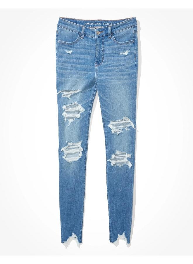 American Eagle AE Dream Ripped High V-Rise Jegging  - Image 3