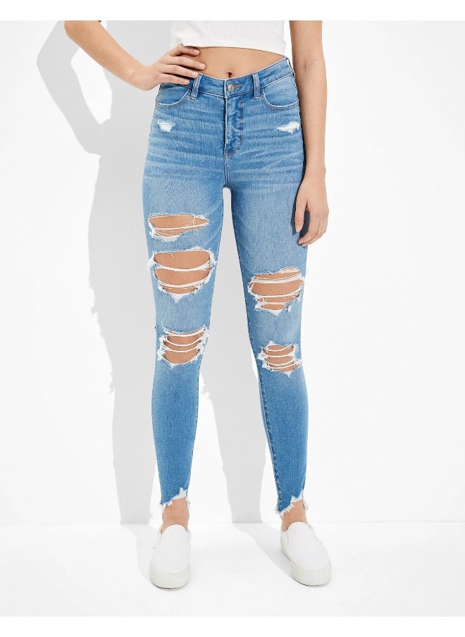 American Eagle AE Dream Ripped High V-Rise Jegging  - Image 1