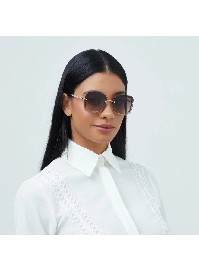 بلاك أوت نظارة شمسية بلاك آوت أورورا مربعة بدون إطار