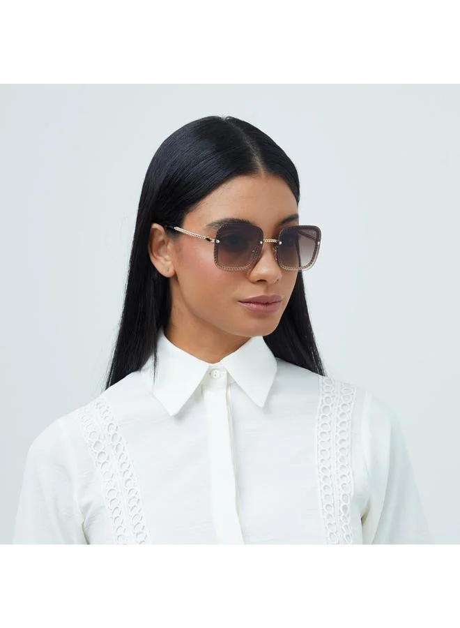 بلاك أوت نظارة شمسية بلاك آوت أورورا مربعة بدون إطار