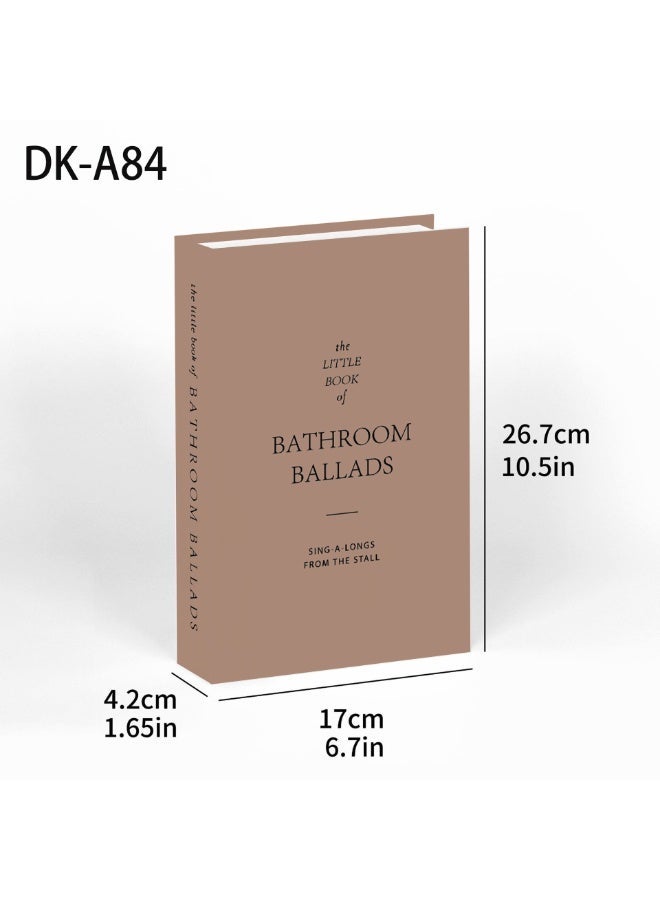 AuliceVerse 4PCS Neutral Decorative Books for Home Decor - Modern Minimalist Fake Books Set with Story/New York/Natural Spaces/Modern Living Themes | Matte Faux Books for Shelf, Coffee Table, Living Room, Office & Bedroom, Classy Fashion Decor - Image 5