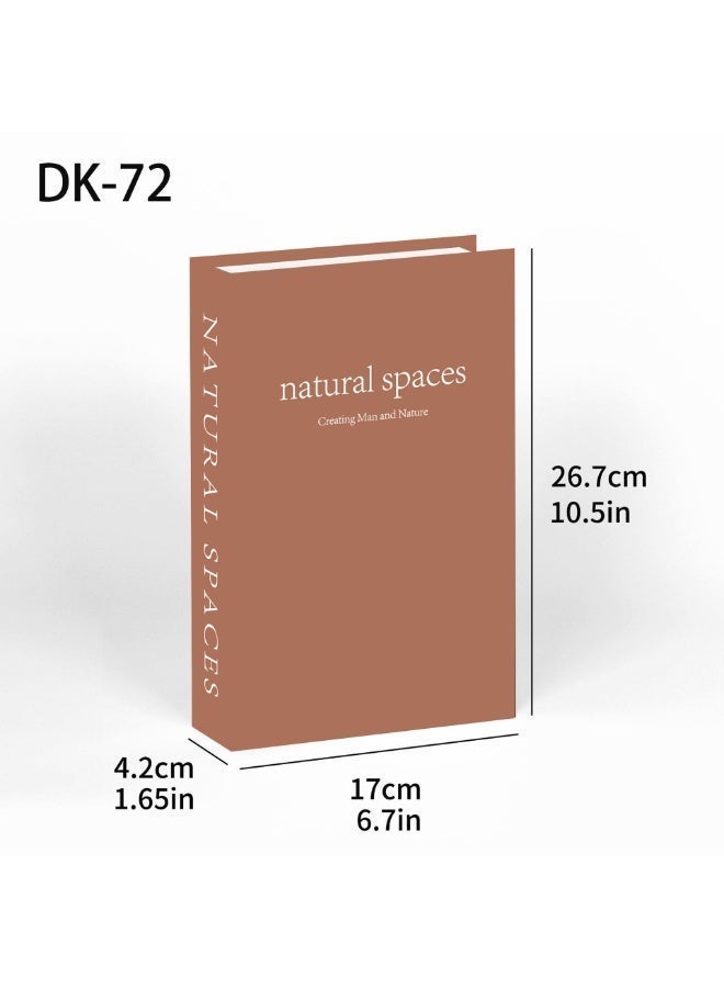 AuliceVerse 4PCS Neutral Decorative Books for Home Decor - Modern Minimalist Fake Books Set with Story/New York/Natural Spaces/Modern Living Themes | Matte Faux Books for Shelf, Coffee Table, Living Room, Office & Bedroom, Classy Fashion Decor - Image 4