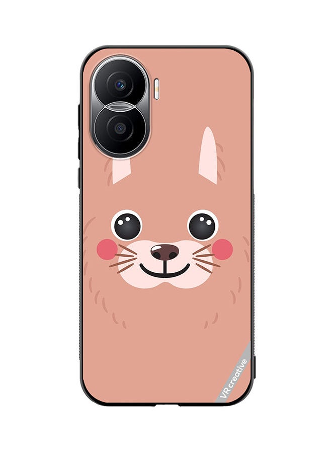 VR CREATIVE Protective Case Cover For Honor X40i Lama Cartoon Face Design Multicolour  - Image 1