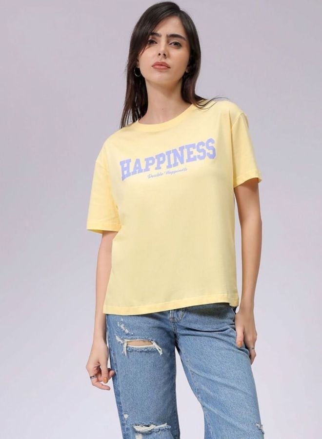 Freehand Women Relaxed Fit Solid Crew Neck Short Sleeve T-Shirt - Image 3