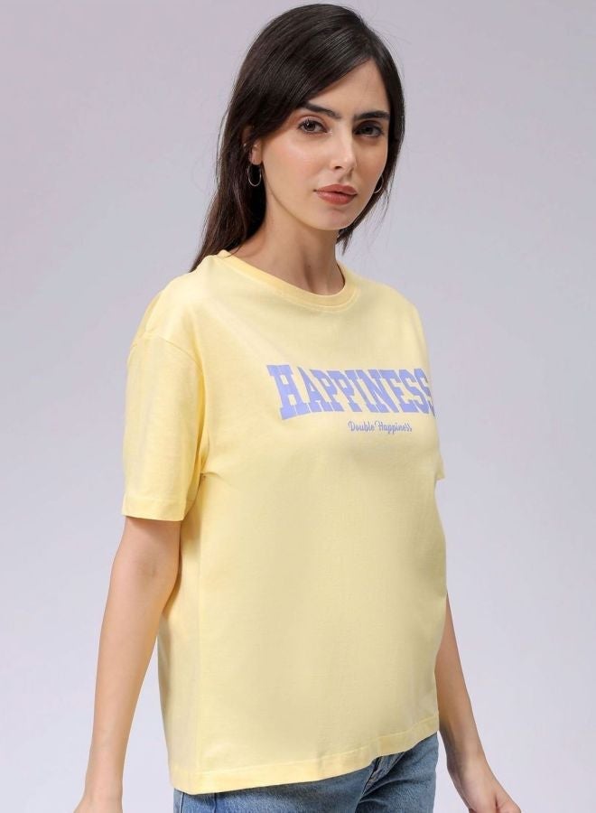 Freehand Women Relaxed Fit Solid Crew Neck Short Sleeve T-Shirt - Image 5
