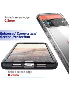 KASTWAVE Compatible with Pixel 6 Pro Case, Google Pixel 6 Pro Case, Tough Rugged Shockproof Protective Cover for Google Pixel 6 Pro - Black  - Image 2