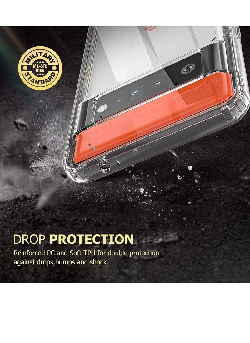 KASTWAVE - Compatible with Pixel 6 Pro Case, Google Pixel 6 Pro Case, Tough Rugged Shockproof Protective Cover for Google Pixel 6 Pro - Black - Image 1