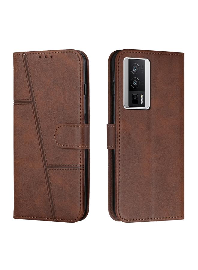 Case For Xiaomi Redmi K60 / K60 Pro Stitching Calf Texture Buckle Leather Phone Case