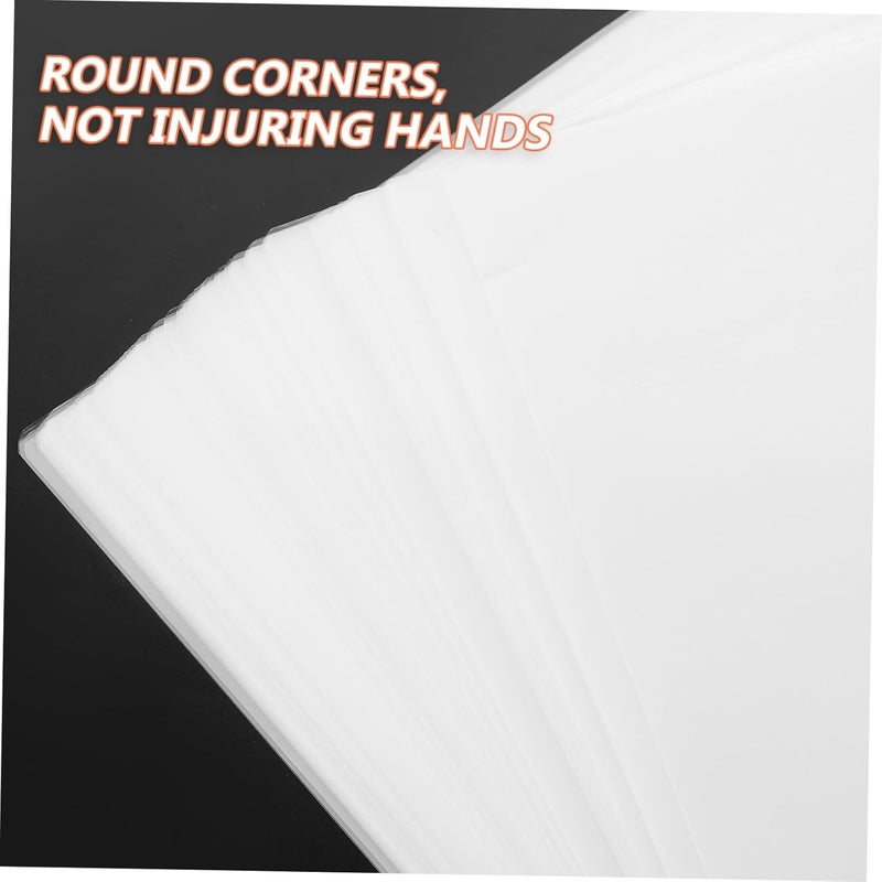 100Pcs Water Resistant Card Laminating Film Scratch Protection for Menus Documents Photos Id Cards Versatile Thermal Lamination Film - Image 5