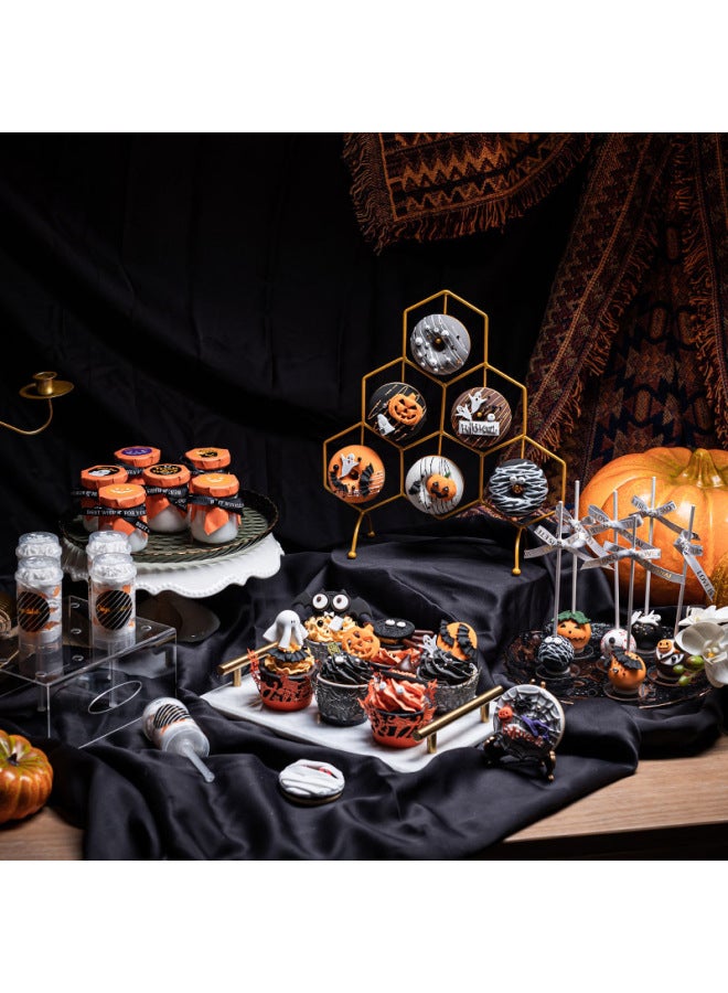 إسكدنيا Simulation Cake  Donut Model Funny Toy Gift Window Scene Decorative Decoration Shooting Props-Color:Simulation Donut-Pumpkin Bat - Image 5