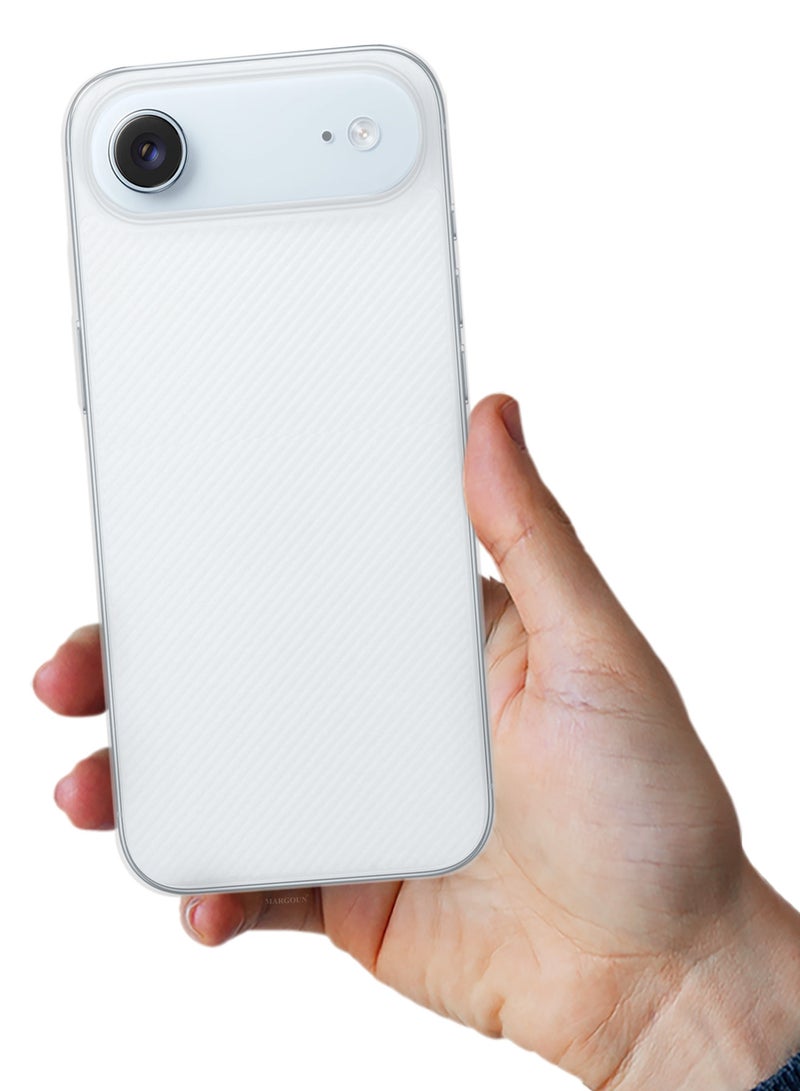 CATANES 3 Packs Case Cover for iPhone 17 Air - Sturdy Durable Ultra-Thin Case - Air Skin Line Design Transparent Back Cover -  Drop Protection Cover  with Two 3D Screen Protectors - White - Image 5