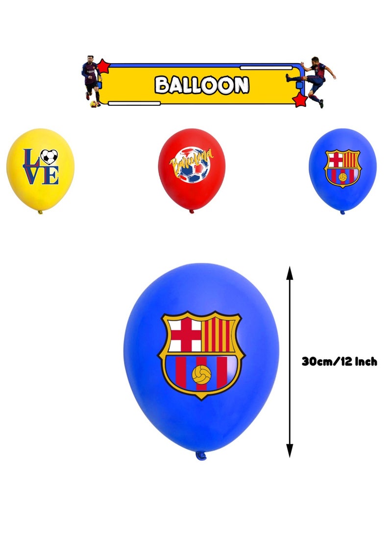 Soccer Balloons, Football Cupcakes, Football Banner, Football Centerpieces, Barcelona Party Decorations Kit for Birthday Party Supplies, Barcelona Theme Party Decorations - Image 4