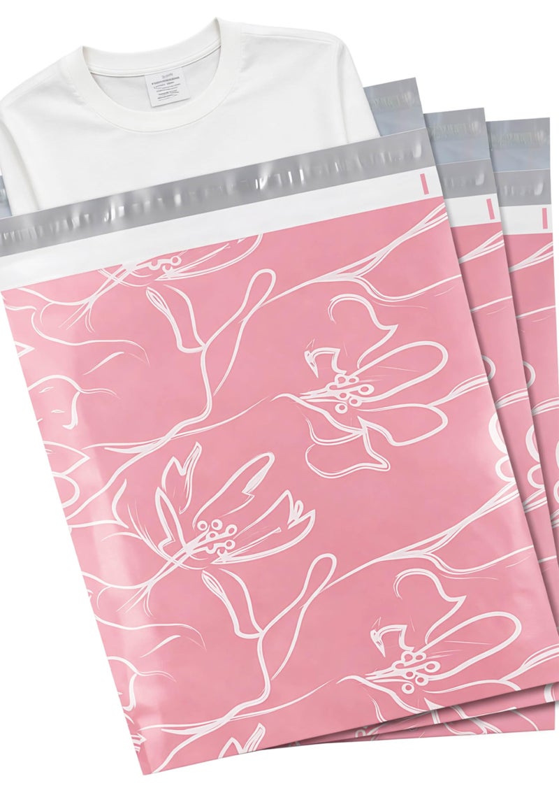 POLYSELLS 100pcs 10x13 Inches Poly Mailers Waterproof & Tear Resistant Mailing Envelopes, Cute Small Business Bags for Clothes, Gifts - Inspiration soft - Image 3