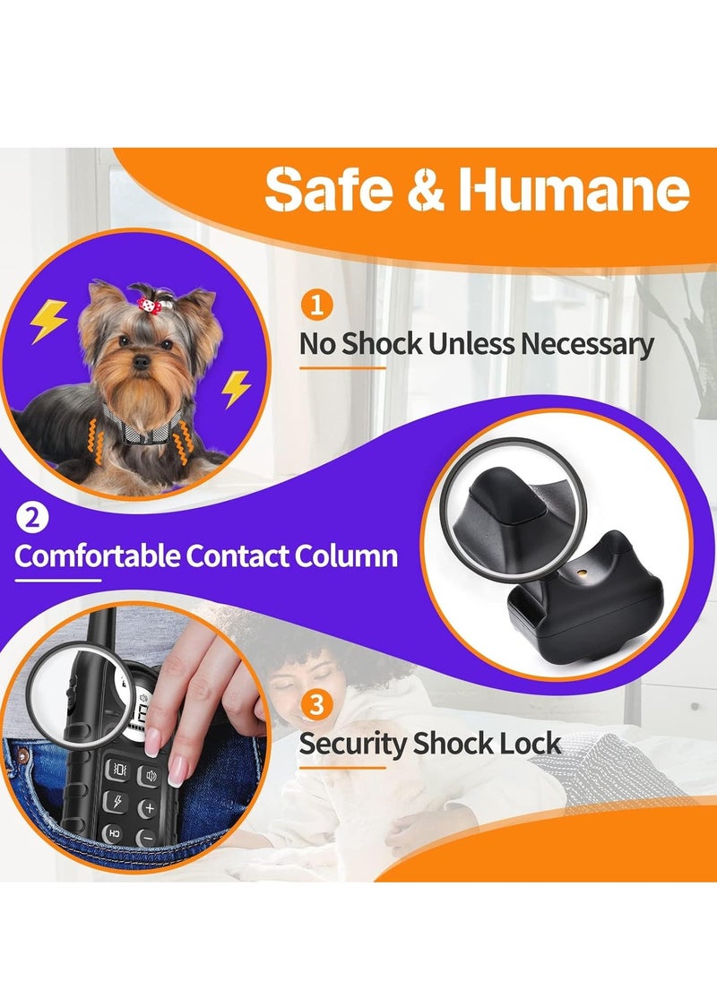 KASTWAVE Dog Shock Collar, Smallest & Lightest Anti Bark Collar/Training Collar for Small Dogs 5-15lbs, with Shock, Vibration, Sound 3 Modes, Rechargeable, 99 Adjustable Levels, Waterproof & 1300 Ft Range  - Image 5