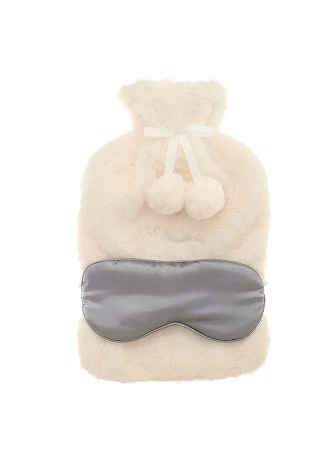 Aroma Home Hot Water Bottle and Eye Mask Gift Set