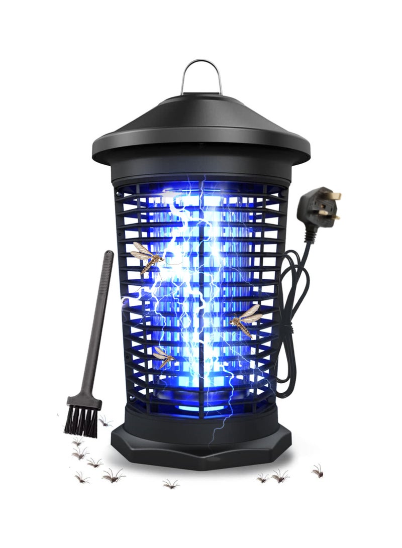 ABJ Electric Bug Zapper Outdoor Mosquito Killer Lamp 20W - 360° UV Electric 100m² Mosquito Killer Lamp, Waterproof Insect Trap for Flies, Moths & Gnats with Detachable Tray & Complementary Cleaning Brush  - Image 1