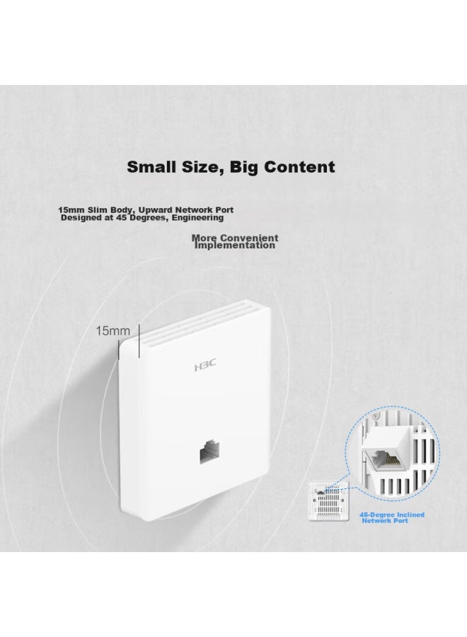 H3c Ap Panel Whole-house Wifi 6, 3000m Dual-band Gigabit, Commercial Use For Villas And Hotels, Whole-house Routing, Wireless Access Point, Poe Power Mini Ax60 - Image 4