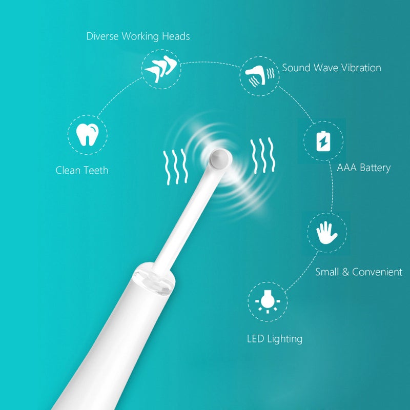 Teeth Cleaner Vibration Oral Irrigator Cordless Portable Household Water Pick Electric Care Teeth Tool Waterproof Teeth Scaler Teeth Washer - Image 3