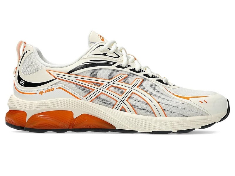 ASICS Unisex Gel-Quantum 180 VIII Cream/Shocking Orange Sneakers - 7 UK (1203A594.101) - Image 1