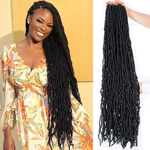 FALEMEI Soft Locs 36 Inch Crochet Hair Packs New Faux Locs