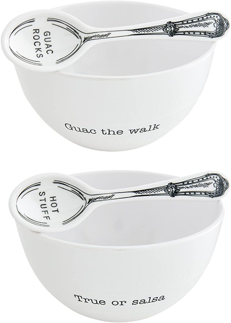 Mud Pie Melamine Bowl Set 3 x 45 dia Guacamole - Image 3