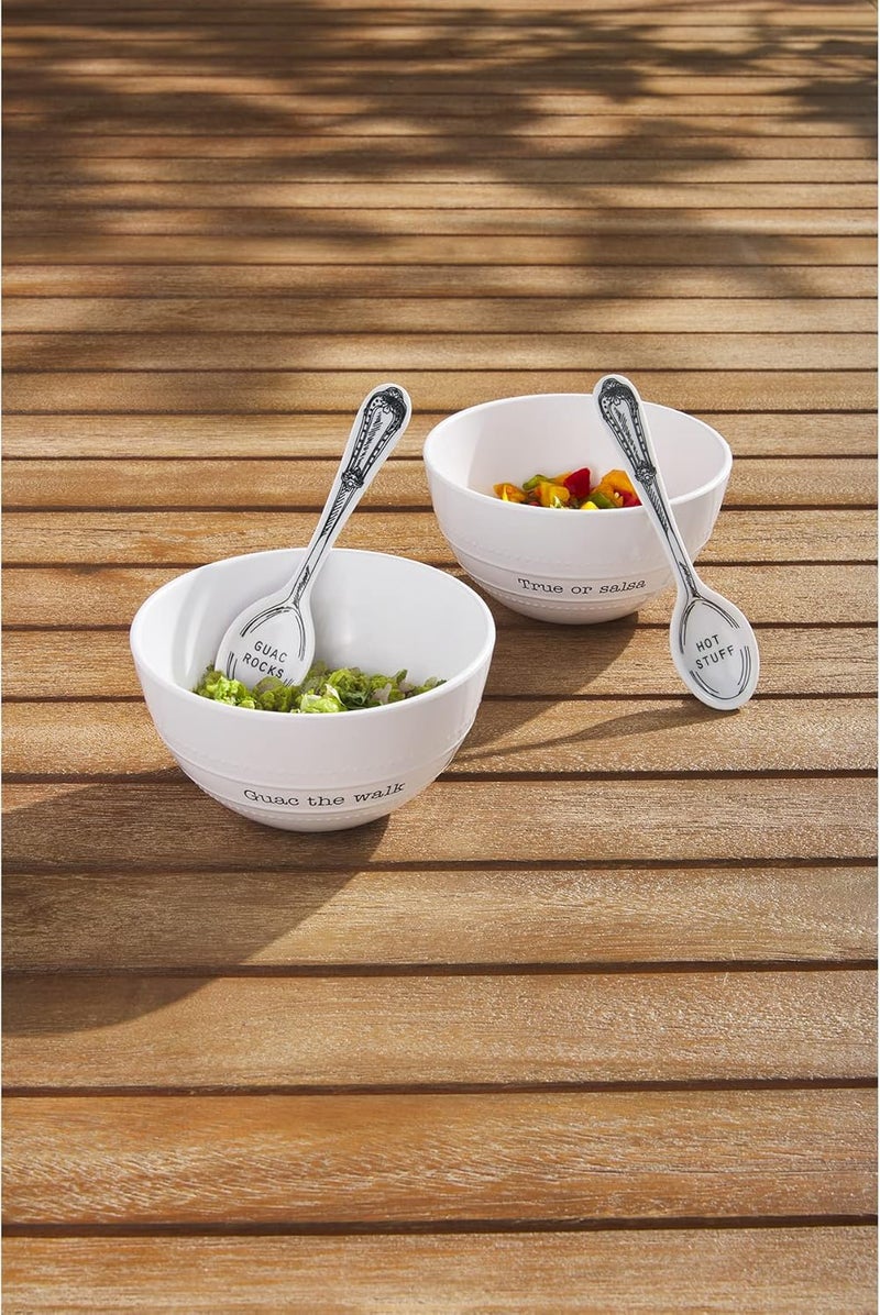 Mud Pie Melamine Bowl Set 3 x 45 dia Guacamole - Image 2