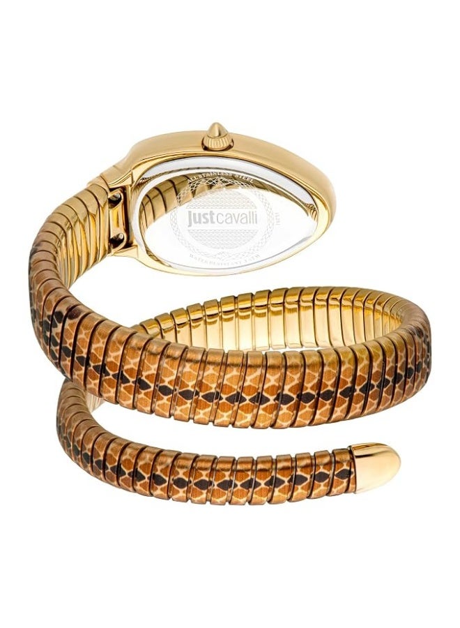 جاست كافالي Just Cavalli Women's Signature Snake Quartz Watch JC1L251M0025 – Stainless Steel Bracelet - Image 2