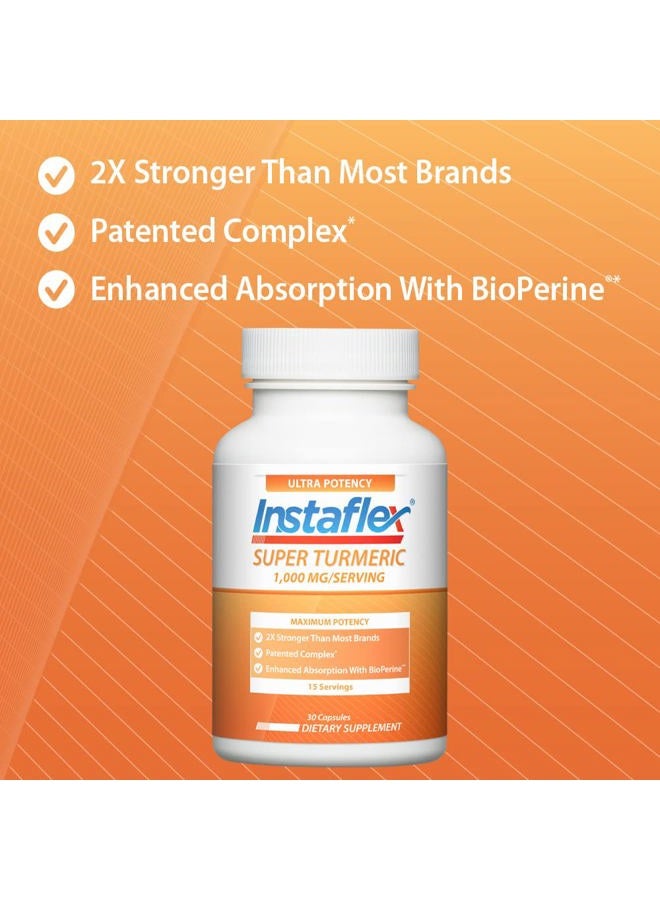 Instaflex Super Turmeric - 1000mg Turmeric Curcumin with BioPerine, Black Pepper Extract, 95% Curcuminoids, 30 Count - Image 4