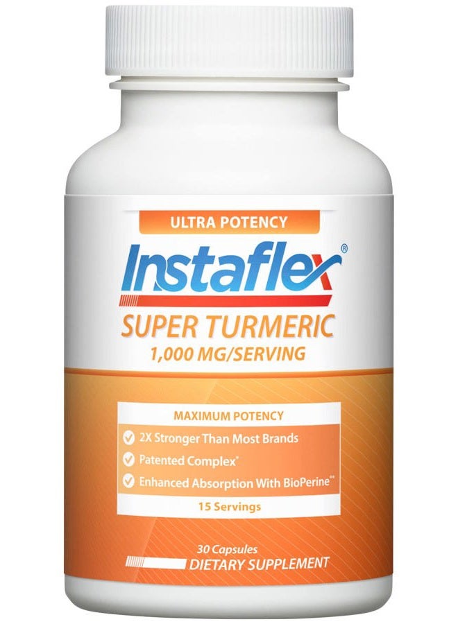 Instaflex Super Turmeric - 1000mg Turmeric Curcumin with BioPerine, Black Pepper Extract, 95% Curcuminoids, 30 Count - Image 1