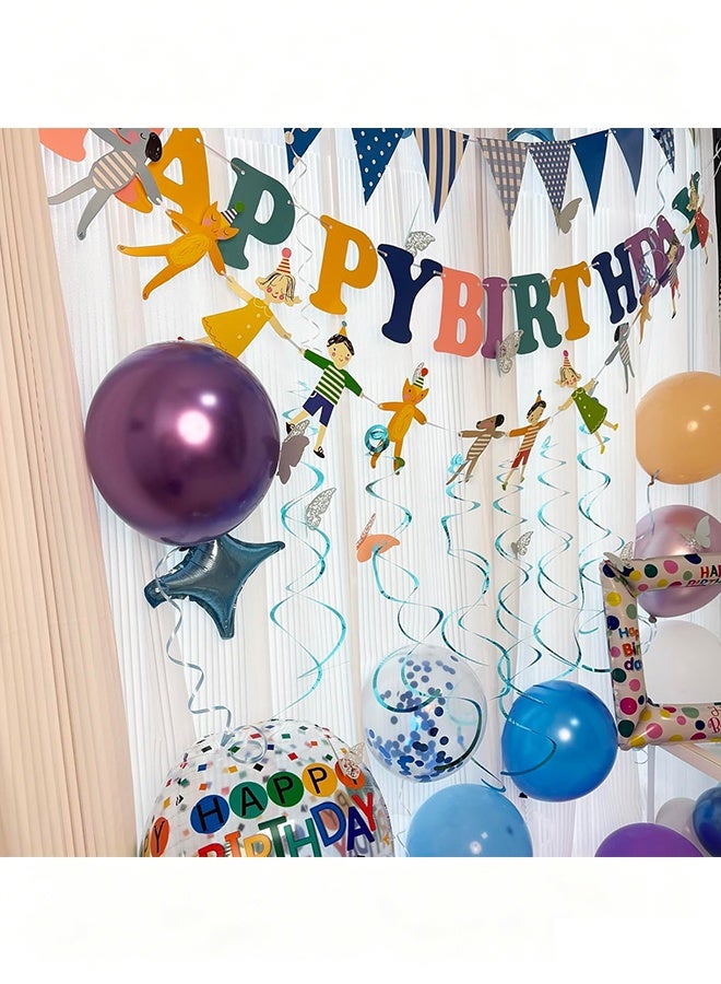دبليو أف أف أو ٣ قطع من لافتات عيد ميلاد ملونة، زينة عيد الميلاد، جارلاند لحفلات البيبي شاور الأولى، قوس قزح أزرق، مستلزمات حفلات، أعلام ورقية لطيفة، أحرف بألوان الباستيل قابلة لإعادة الاستخدام - Image 3