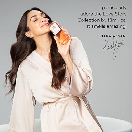 Kimirica Love Story Bubble Bath Bottle, 100% Vegan and Paraben Free with Goodness of Ginkgo Biloba & White Tea Extracts, Pro-Vitamin B5, Aloe Vera & Vitamin E, 290 ml - Image 2