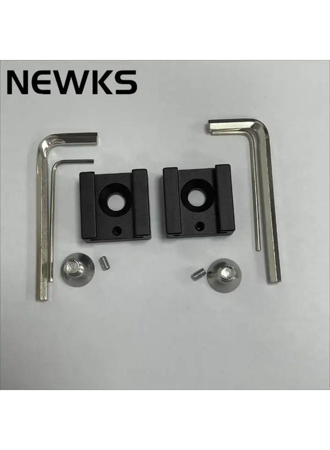 Black Hot Shoe Mount Adapter 2pcs DSLR Camera Bracket Compact Durable - Image 2