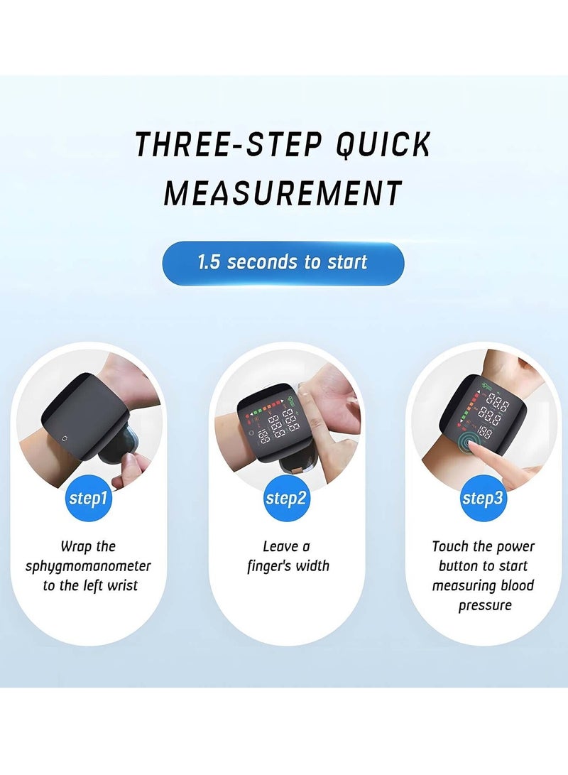 إلترازون Voice-Activated Wrist Blood Pressure Monitor – Reliable Sphygmomanometer with Exact Measurement - Image 4