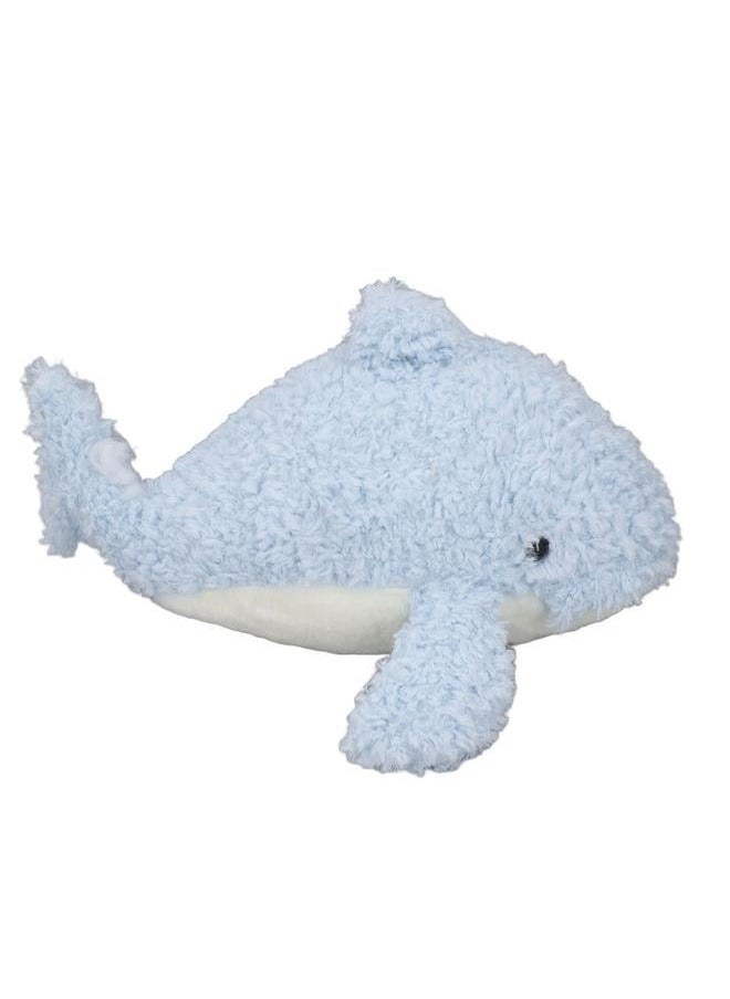 NIBEMINENT Dolphin Plush Hugging Pillow Hand Stitched Soft Comfortable Cute Stuffed Animal Toy for Home Bed Light Blue  - Image 4