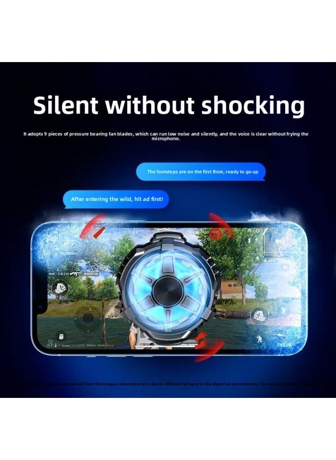 Generic - Wireless Charging Semiconductor Magnetic Suction Mobile Phone Radiator High With Icing Mobile Phone Cooling Chicken Cooling Artifact-Color:X8Pro Back Clip [refrigeration]] - Image 1
